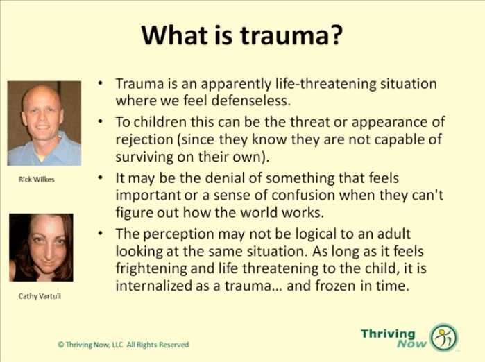 Trauma and the primitive brain thriving now